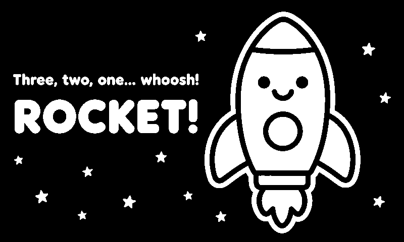 Three, two, one… whoosh! ROCKET!